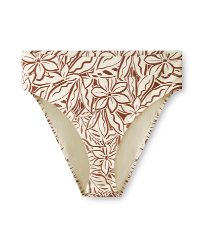 Cocoa Flower High Waist Brief