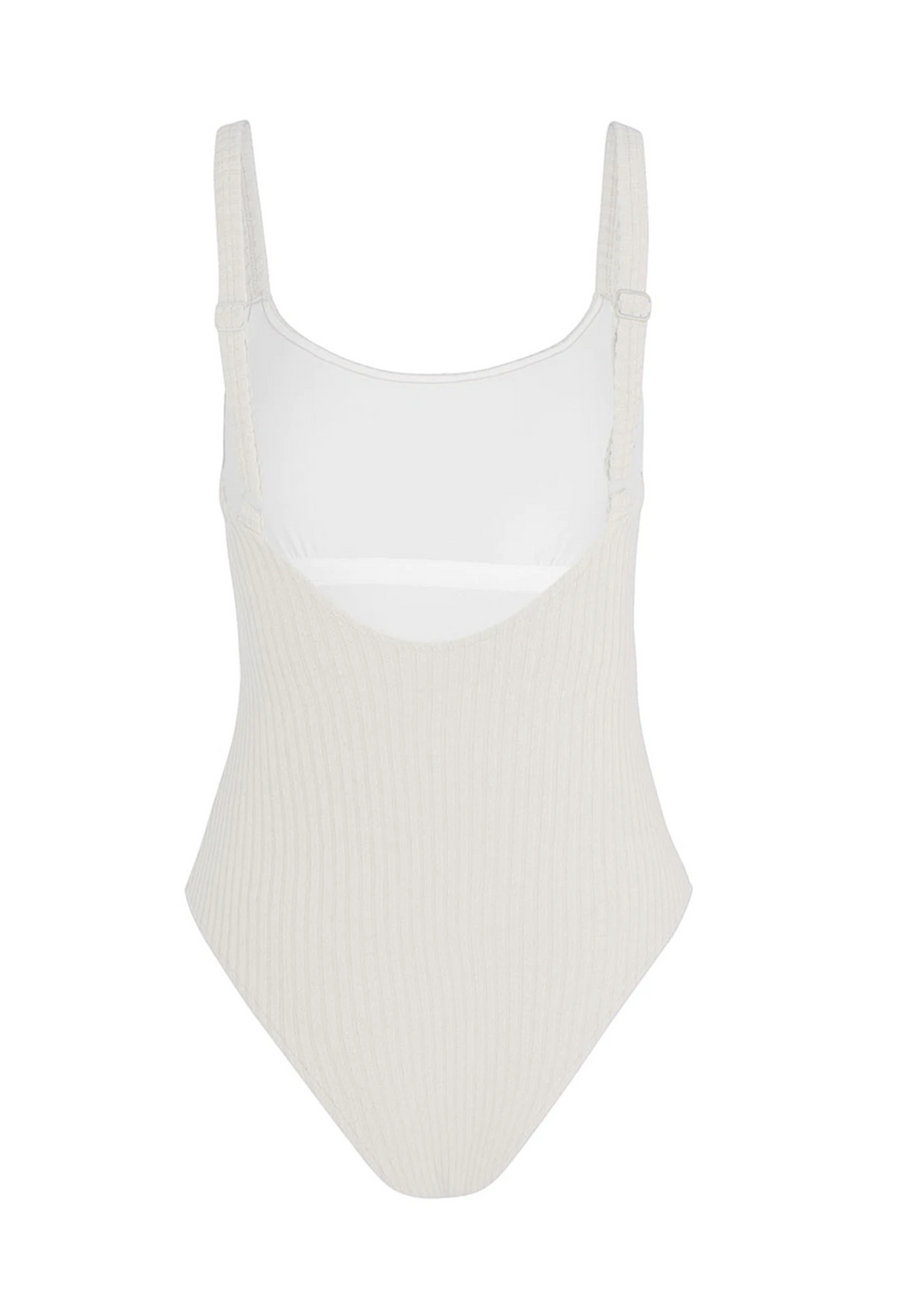 Ivory Cord Towelling One Piece