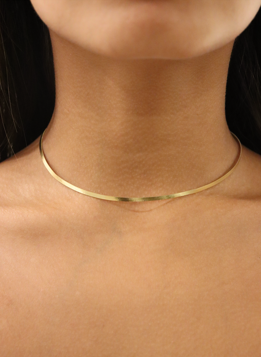 Streamline Herringbone Necklace