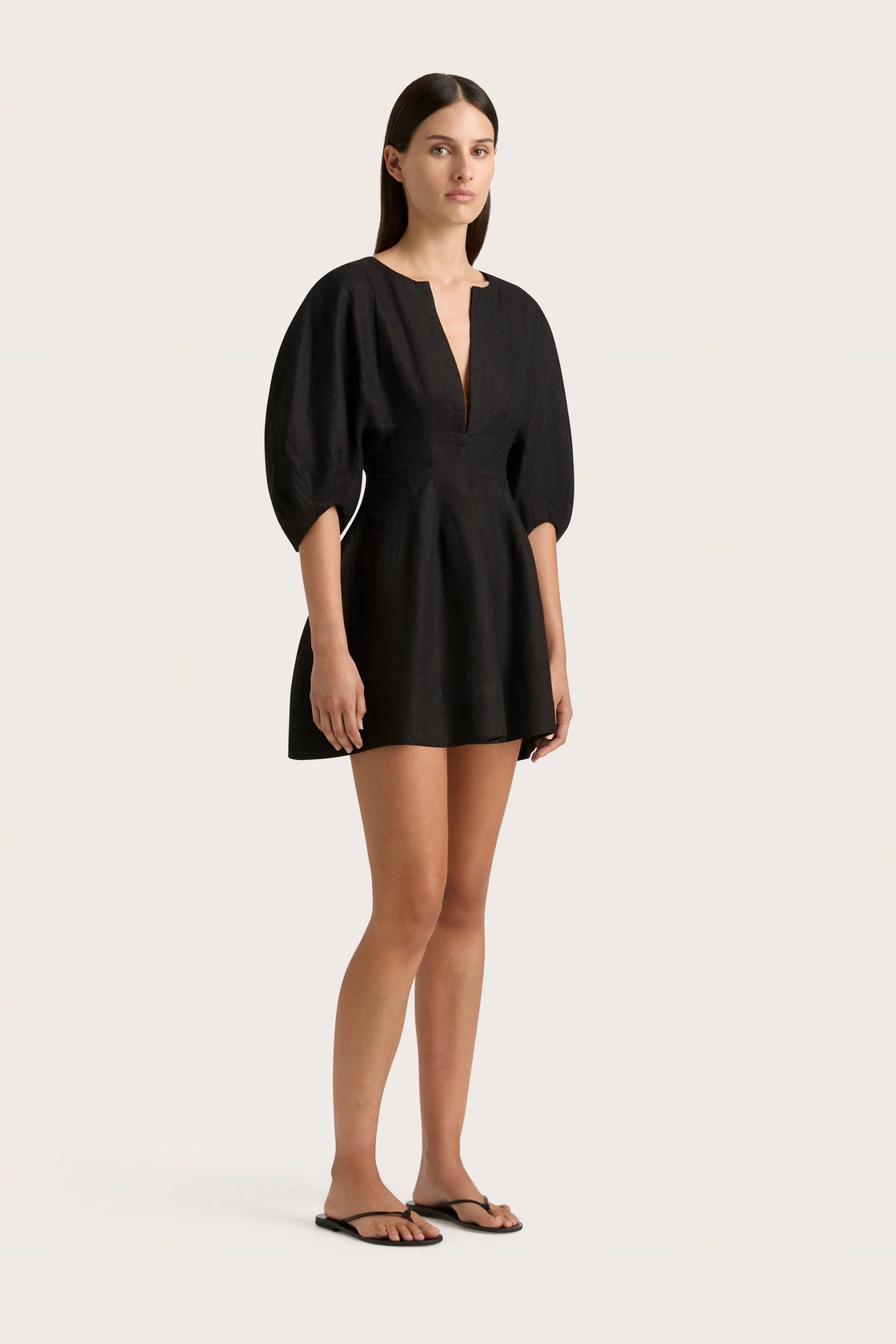 Soleil Mini Dress - Black