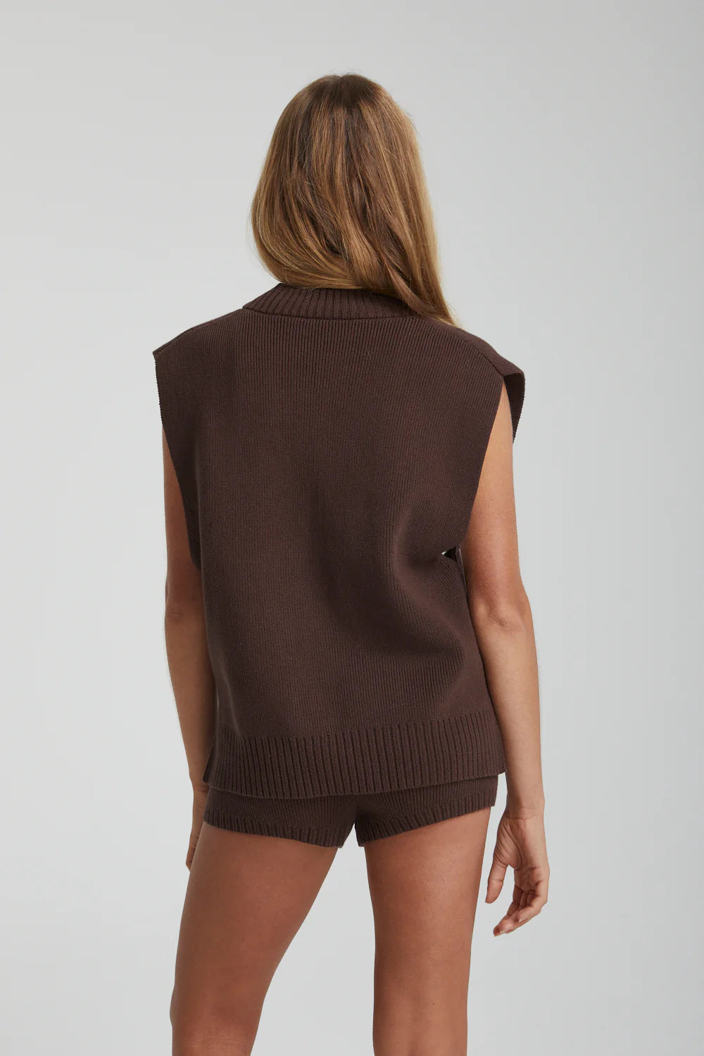 Knit Vest - Chesnut