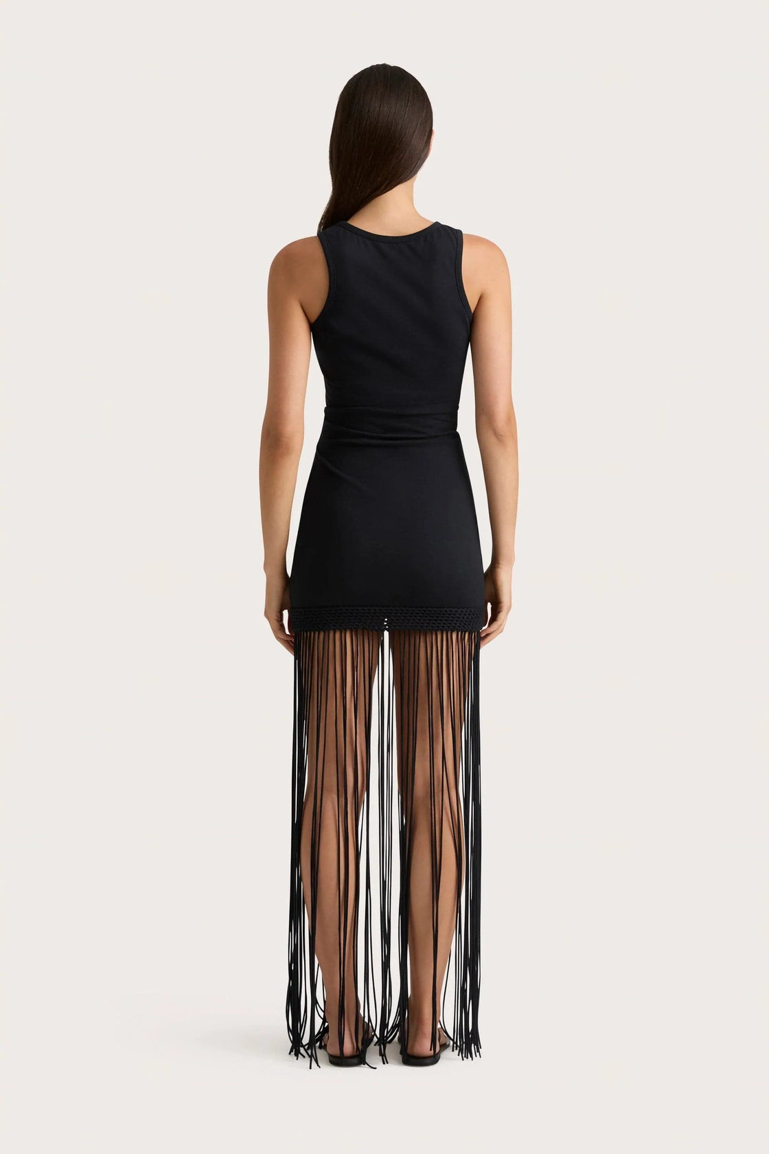 Maceio Fringed Dress - Black