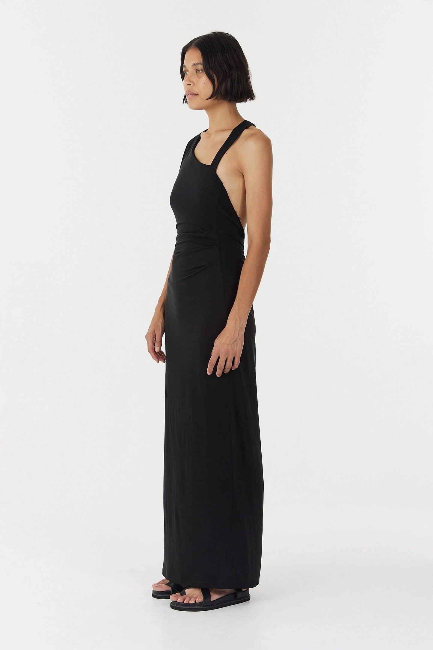 Stirling Twist Asymmetric Maxi Dress