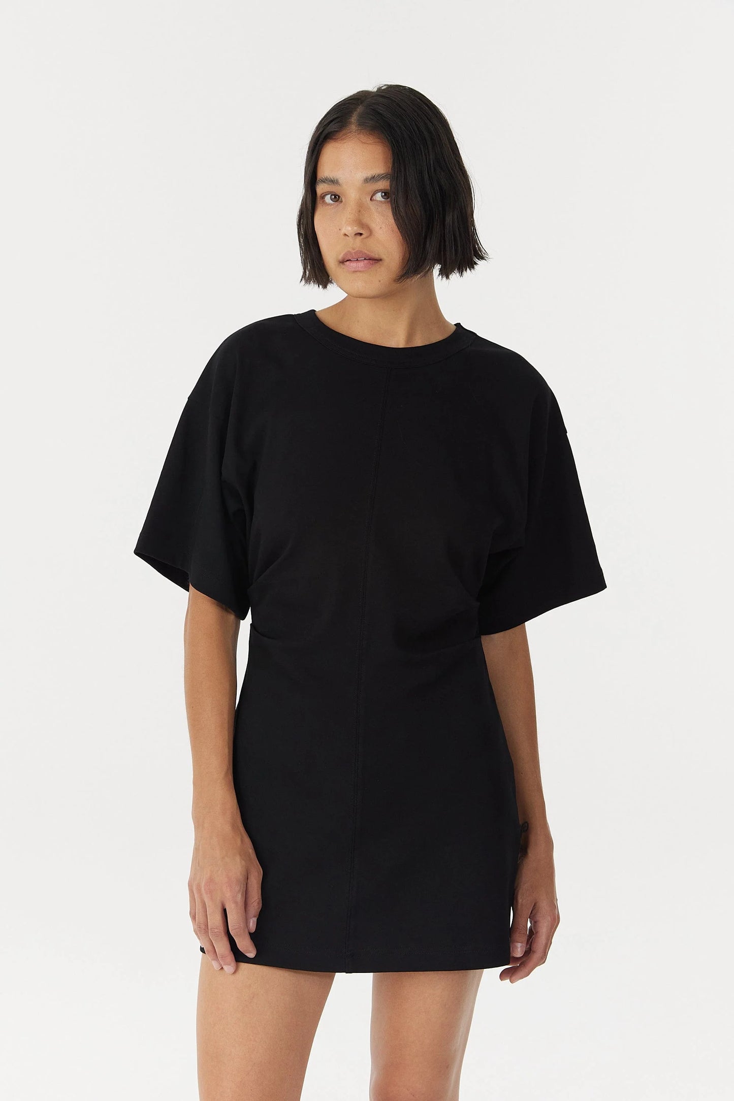 Momentum Tee Mini Dress - Black