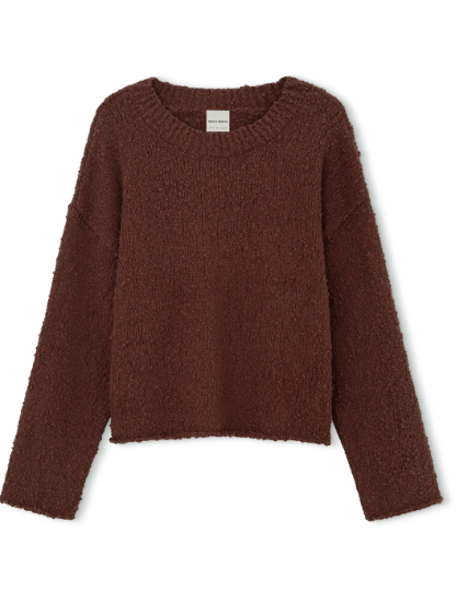 Plum Boucle Knit Jumper