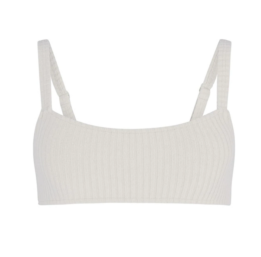 Ivory Cord Towelling Bralette